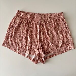 Snake Print Shorts, Size M